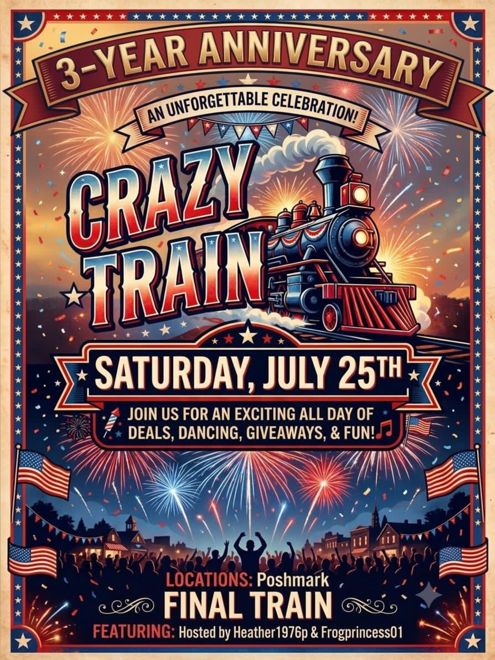 7/25 next Crazy Train Dance off🚂 heather1976p and frogprincess01